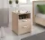 NAKA Bedside Table 2 Drawers Light Sonoma Oak 16 mm