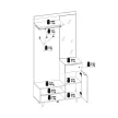 NORDIC B Hallway Furniture Set Artisan Oak / White
