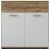 Chest of drawers with 2 doors and 1 drawer in wotan oak/white finish - Santo E