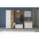 SANTO Hallway Furniture Set Wotan Oak / White