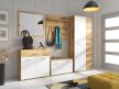 Előszoba bútor szett Wotan tölgy / fehér színkombinációban – SANTO