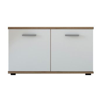   Cipősszekrény 2 ajtós Wotan tölgy / fehér színkombinációban – SANTO C