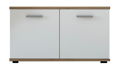 Cipősszekrény 2 ajtós Wotan tölgy / fehér színkombinációban – SANTO C