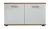Shoe cabinet SANTO C 2 doors wotan oak and white