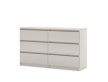 SIMPLE komód 120 cm, 6 fiók, kasmír