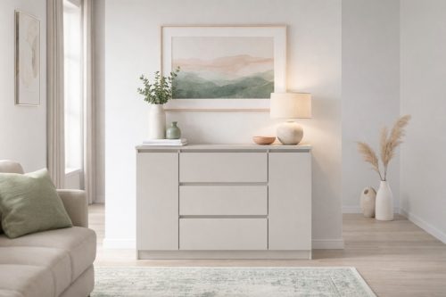 Komód SIMPLE 120 2A3F kasmír/kasmír