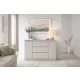SIMPLE Chest of Drawers 120 2 Doors 3 Drawers Cashmere/Cashmere