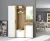 TRIO Hallway Furniture Set Artisan Oak / White with LED Lighting
