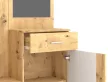 TRIO Hallway Furniture Set Artisan Oak / White with LED Lighting