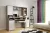 Písací stôl VIGO tmavý dub truffle/biela mat 16 mm