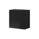 Fali szekrény fekete / fekete magasfény színkombinációban – VIVIEN 05
