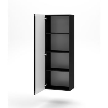   Fali szekrény fekete / fekete magasfény színkombinációban – VIVIEN 08