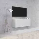 TV Cabinet White/White Gloss VIVIEN 01