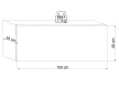 TV Cabinet White/White Gloss VIVIEN 01