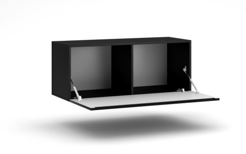 TV szekrény fekete / fekete magasfény színkombinációban – VIVIEN 01