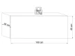 TV Cabinet Black/Black Gloss VIVIEN 01
