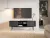 TV Cabinet 154 cm Black with Gold Handles VIVA VI01
