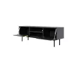 TV Cabinet 154 cm Black with Gold Handles VIVA VI01