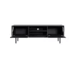 TV Cabinet 154 cm Black with Gold Handles VIVA VI01
