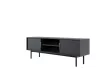 TV Cabinet 154 cm Black with Gold Handles VIVA VI01