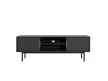 TV Cabinet 154 cm Black with Gold Handles VIVA VI01