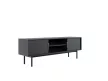TV Cabinet 154 cm Black with Gold Handles VIVA VI01