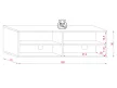 TV Cabinet 100 cm Wotan Oak DERBY
