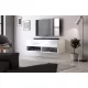TV Cabinet 100 cm White Matt/White Gloss DERBY