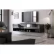 TV Cabinet 140 cm Black/Black Gloss DERBY