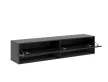 TV Cabinet 140 cm Black/Black Gloss DERBY