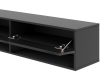 TV szekrény 140 cm fekete / fekete magasfény színkombinációban – DERBY