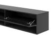TV Cabinet 140 cm Black/Black Gloss DERBY