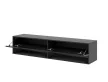 TV Cabinet 140 cm Black/Black Gloss DERBY