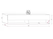 TV Cabinet 140 cm Black/Black Gloss DERBY