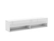 TV szekrény 140 cm fehér matt / fehér magasfény színkombinációban – DERBY
