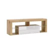 TV Cabinet 140 cm Wotan Oak/White Gloss EVEREST HUGO