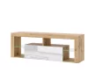 TV Cabinet 140 cm Wotan Oak/White Gloss EVEREST HUGO