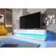 FLY 140 TV Stand White/High Gloss White LED 2K