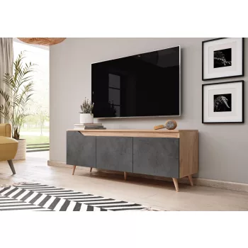TV Cabinet Craft Gold/Graphite Concrete TUE