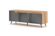 TV Cabinet Craft Gold/Graphite Concrete TUE