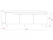 TV Cabinet Craft Gold/Graphite Concrete TUE